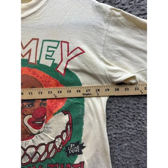 Vintage 1990 In Living Color Homey The Clown Graphic T-Shirt White Mens Size S/M - Picture 12 of 14